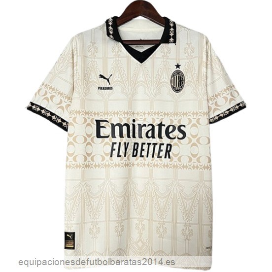 Nuevo Tailandia 4ª  Camiseta AC Milan 23/24 Amarillo Baratas